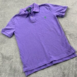 Polo Ralph Lauren 8 Kids 100% Cotton Green Pony Short Sleeve Polo Shirt